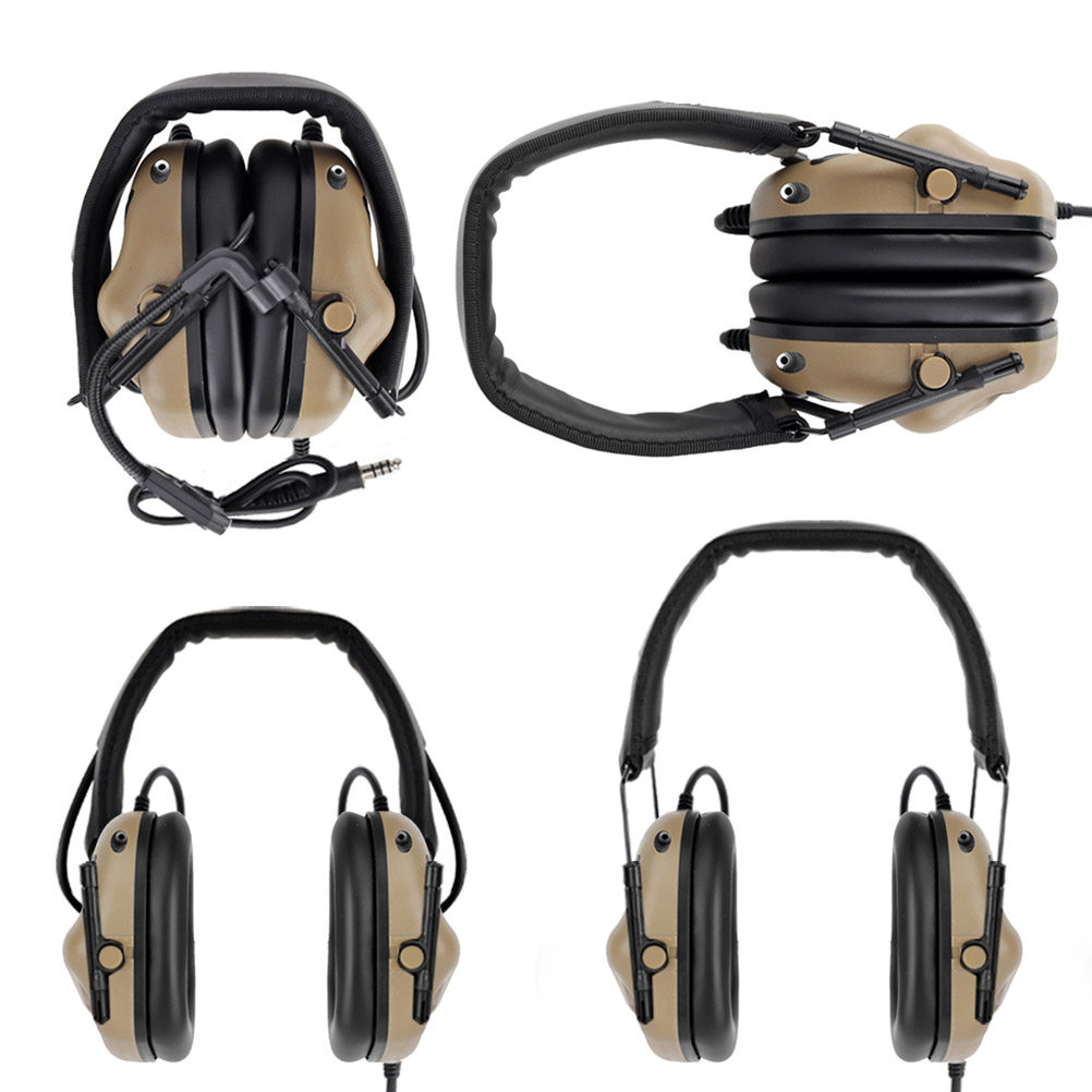 Noise Cancelling Headphone - Tactical Headset Adjustable Size Shooting Training