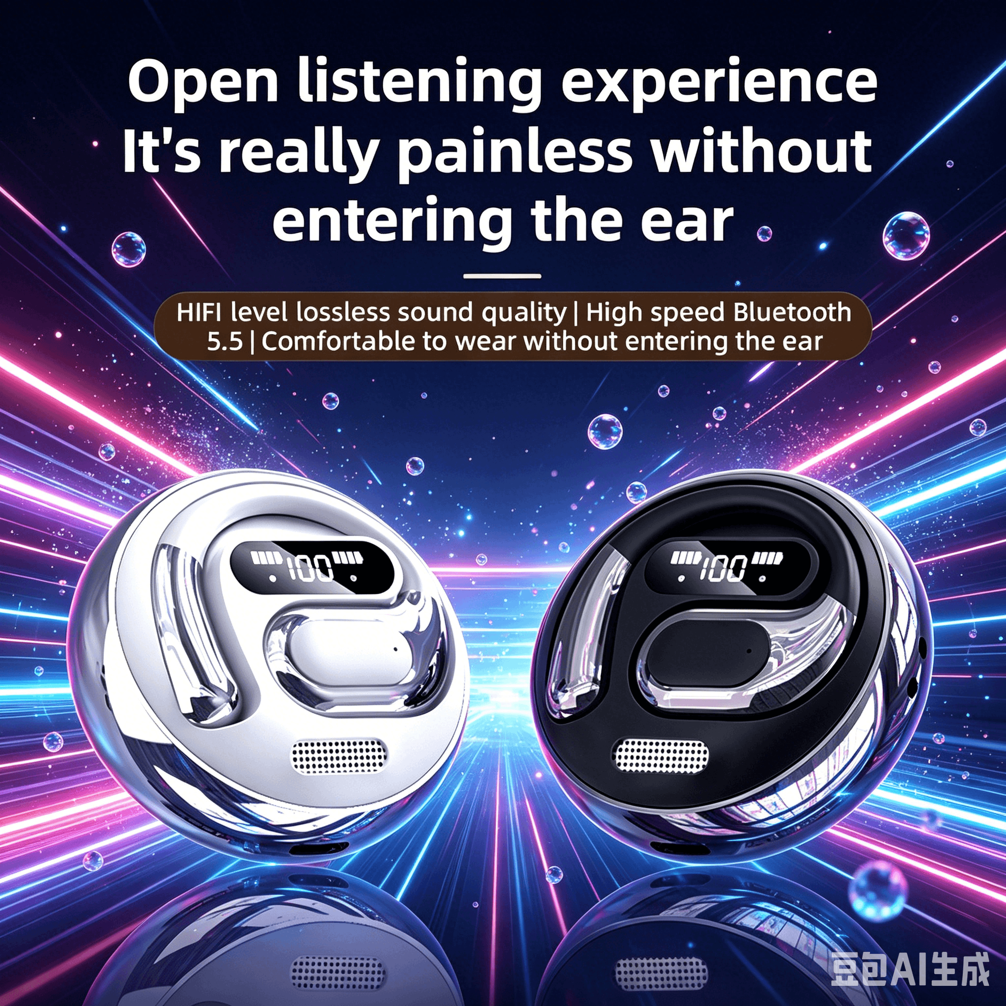 Sports Earphone Hook - Round OK03 WS Open Ear Bluetooth