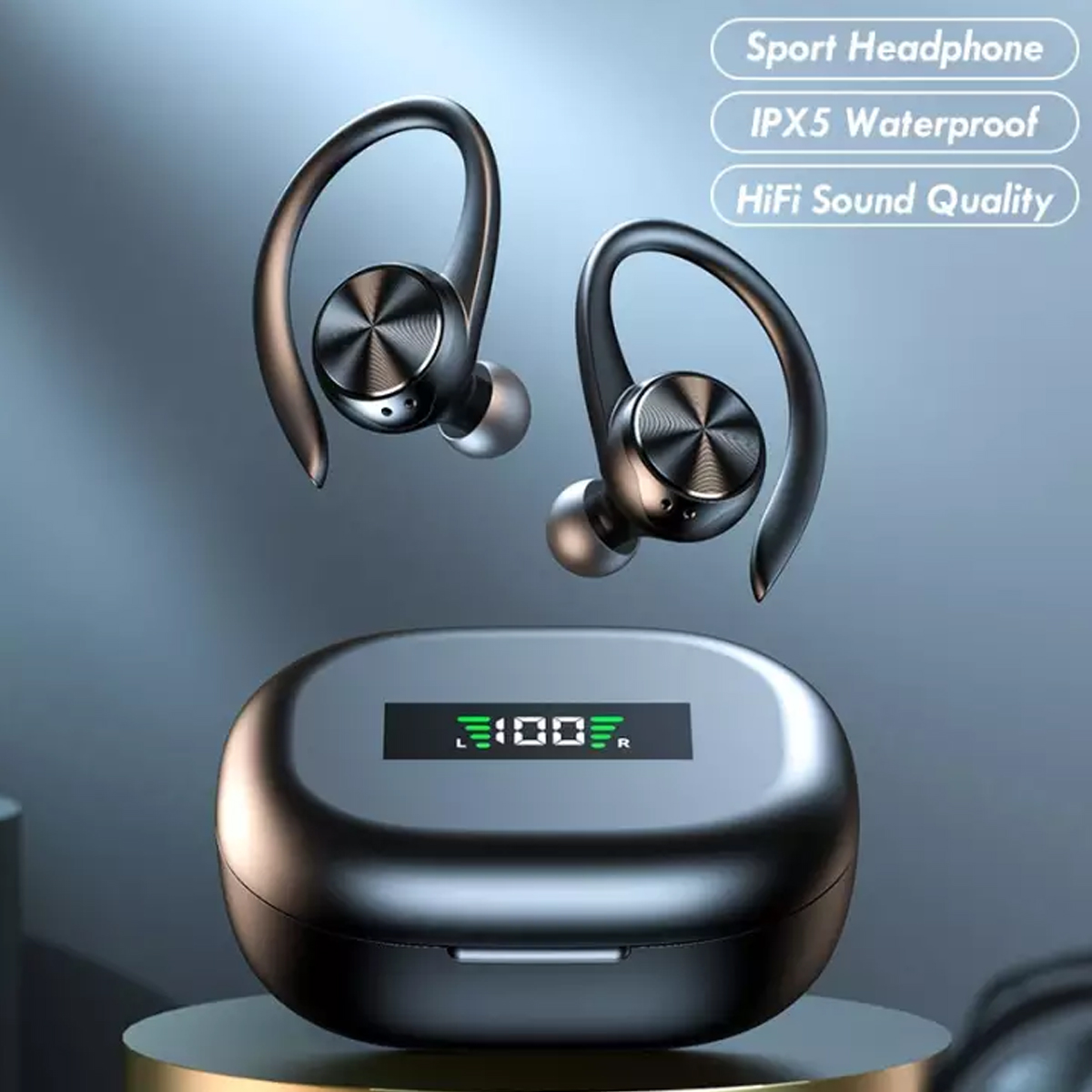 Sports Earphone Hook - Wireless Bluetooth 5.0 Sports Headphone IPX5
