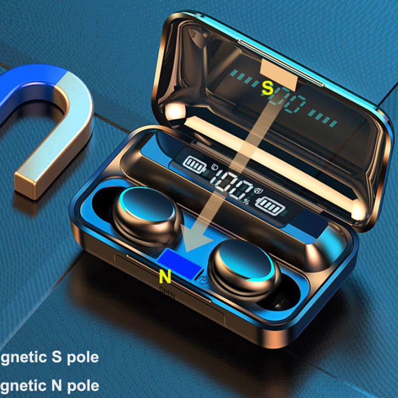 2026 F9 Wireless Earphones LED - Bluetooth Headset On Ear ulasan dan harga