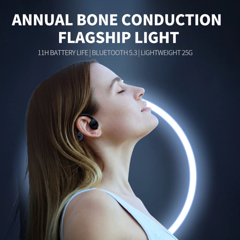 Bone Conduction IPX5 Headphone - Bluetooth Headset On Ear ulasan dan harga