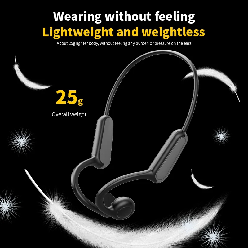 Bone Conduction IPX5 Headphone - Bluetooth Headset On Ear ulasan dan harga