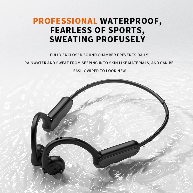 Bone Conduction IPX5 Headphone - Bluetooth Headset On Ear ulasan dan harga