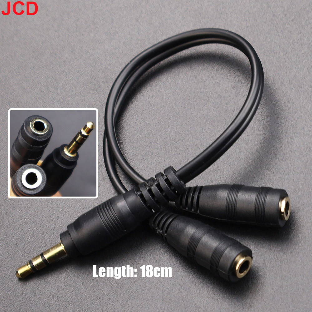 JCD 1Male to 2 Dual Female Y S - Earphone Splitter Jack ulasan dan harga