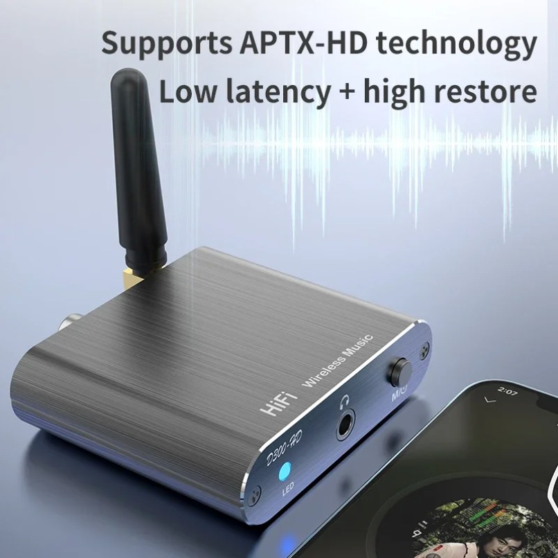 Qualcomm aptX HD Bluetooth V5. - Bluetooth Adapter Receiver ulasan dan harga