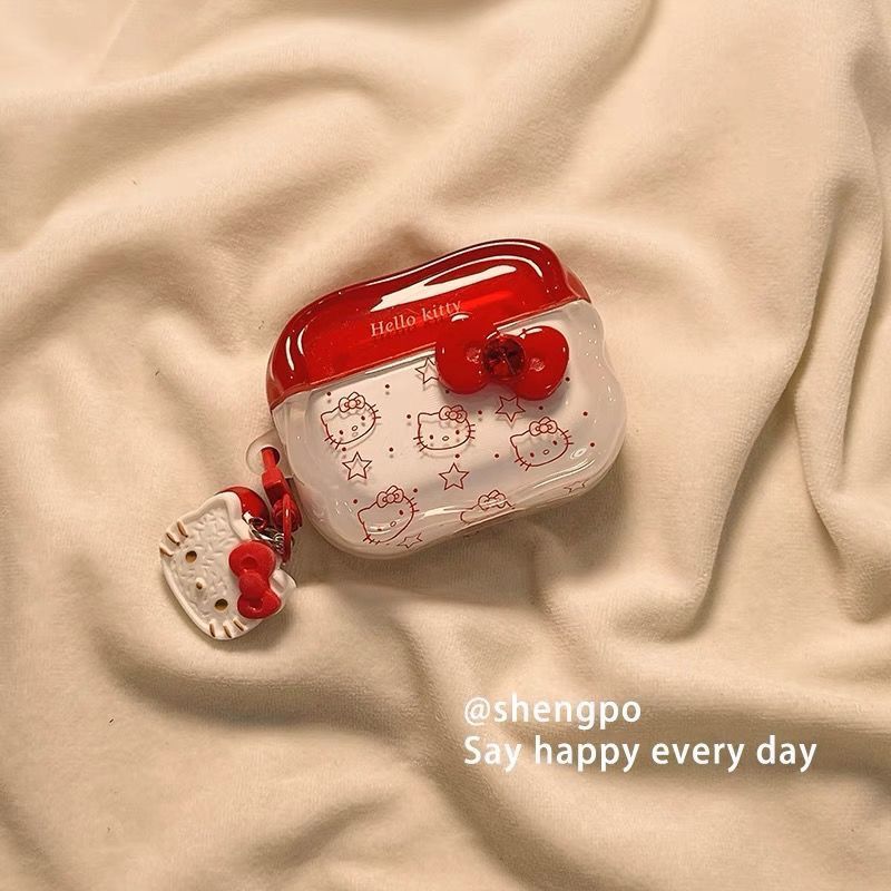 Cartoon Hello Kitty Silicone P - Bluetooth Headset On Ear ulasan dan harga