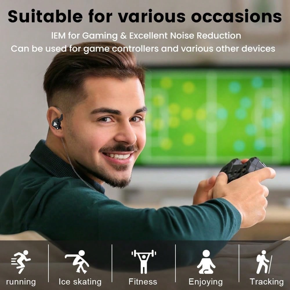 AK6 Gaming Earbuds With Mic –  - Wired Earphone Mic ulasan dan harga