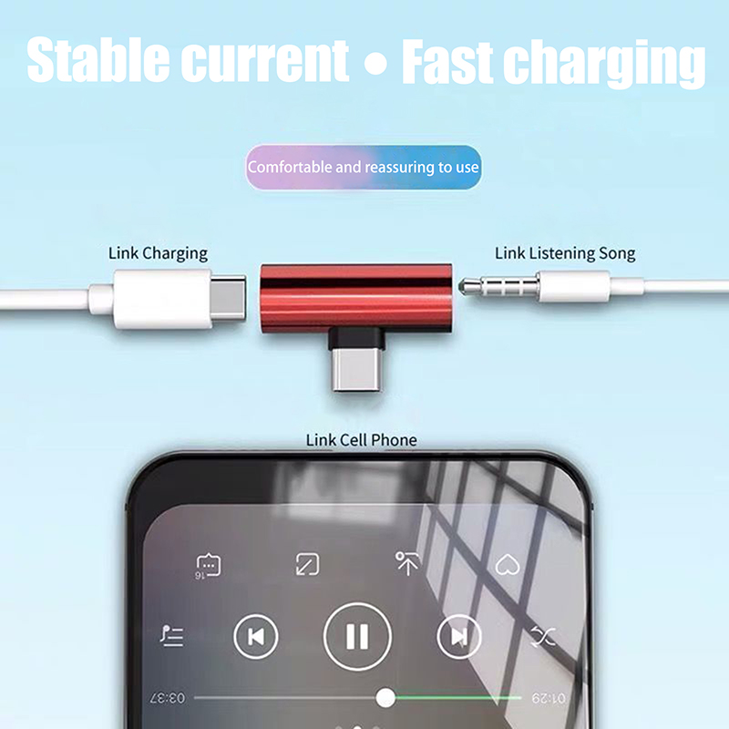 USB Type-C To 3.5 Mm Headphone - Earphone Splitter Jack ulasan dan harga
