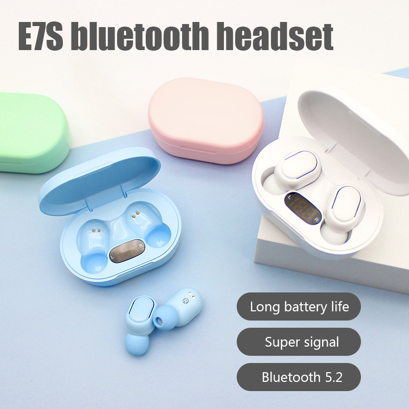 E7S TWS Fone Bluetooth Earphon - Bluetooth Headset On Ear ulasan dan harga