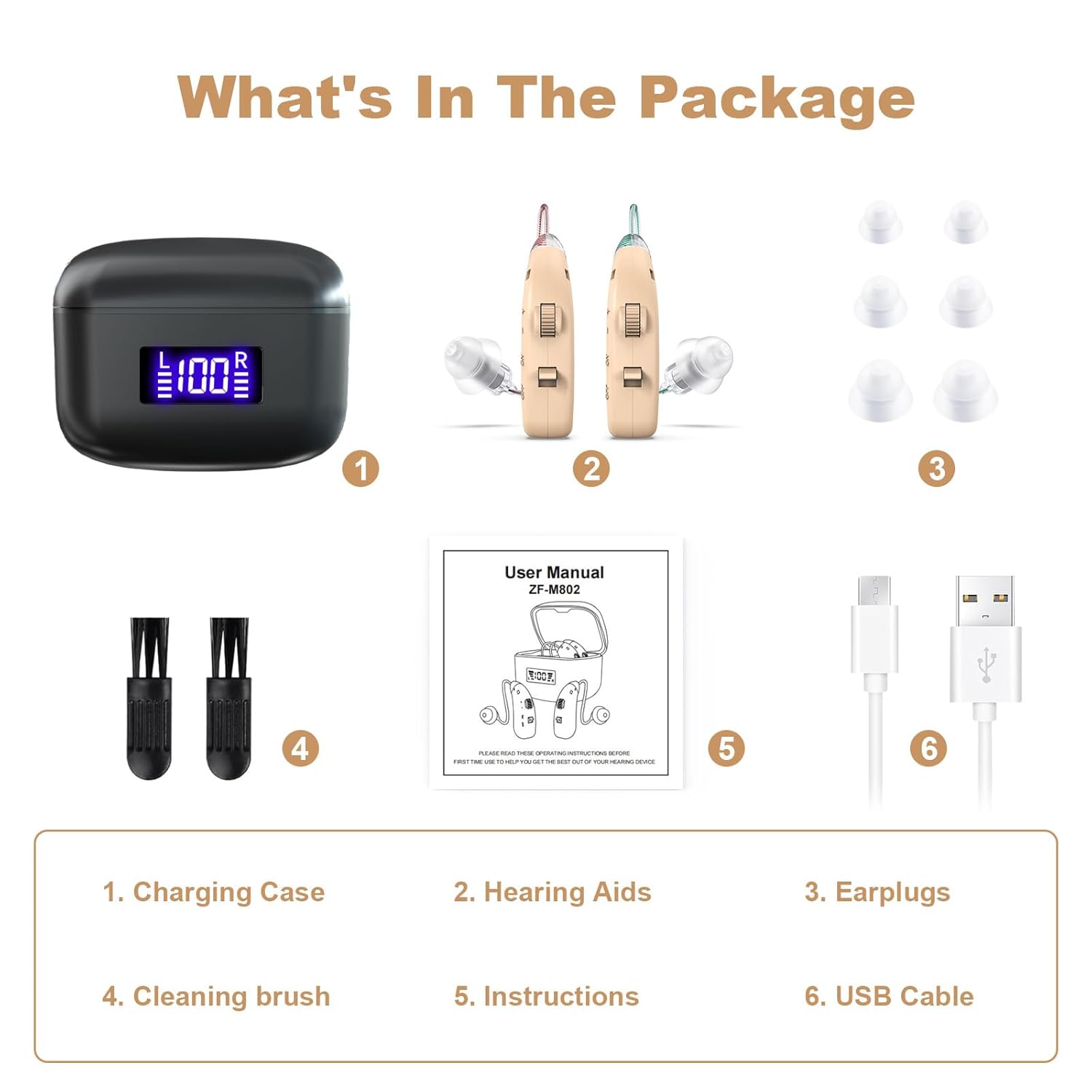 Mini Rechargeable Hearing Ampl - Earbuds Charging Case ulasan dan harga