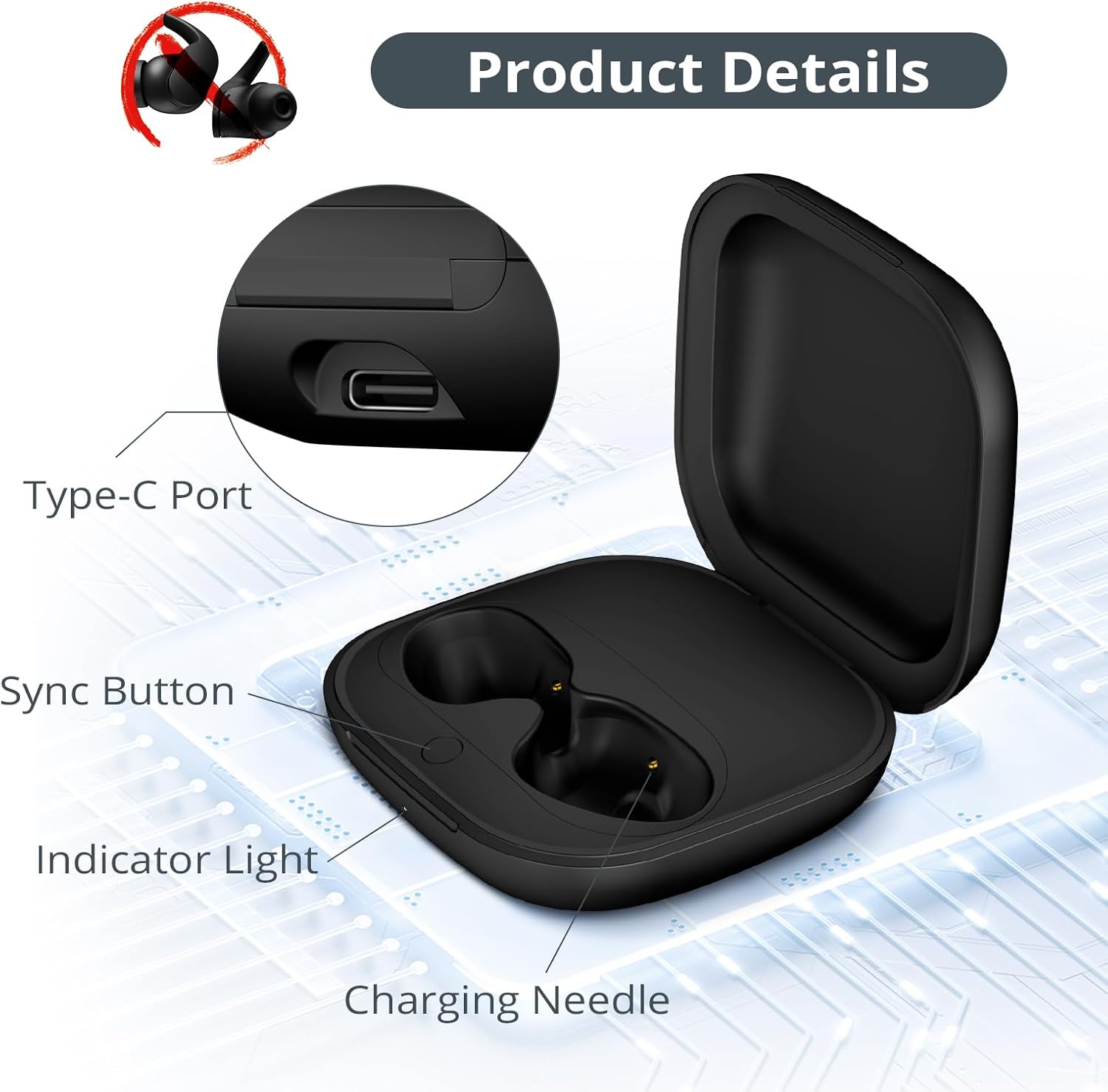 700mAh Battery Earphone Chargi - Earbuds Charging Case ulasan dan harga