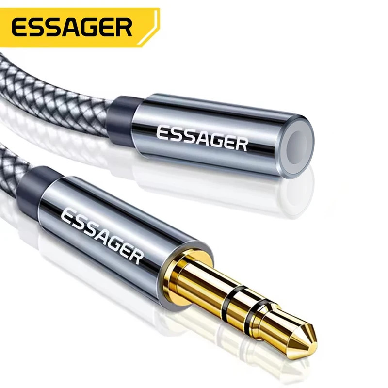 Essager 3.5mm Audio Aux Cable  - Earphone Splitter Jack ulasan dan harga