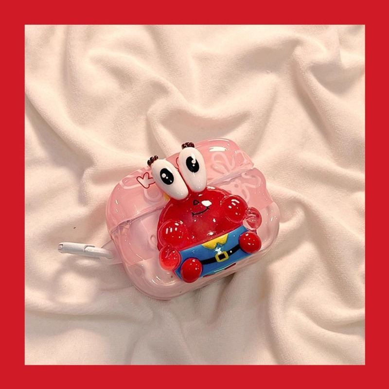 Cute SpongeBob 3D Protective C - Earbuds Charging Case ulasan dan harga